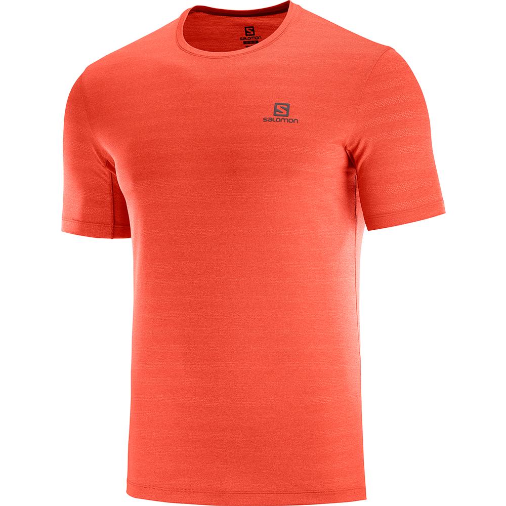 Salomon Israel XA M - Mens T shirts - Orangered (SBFX-95241)